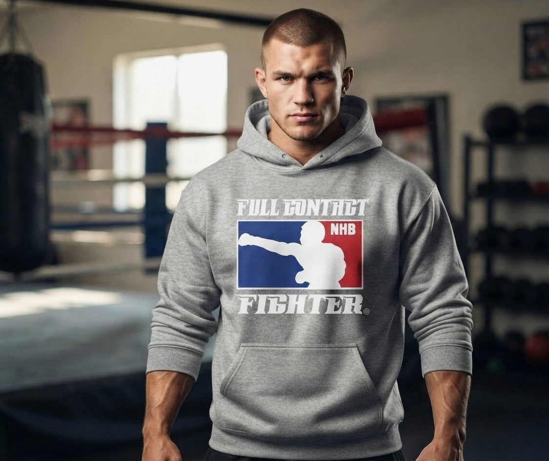 FCF NHB Hoodie Grey—With Double Sided Logos On Back! #1 Selling