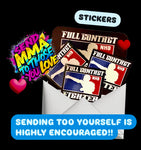 MMA STICKERS FULL CONTACT FIGHTER