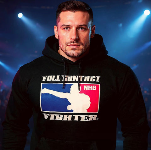 FCF NHB Hoodie Black—With Double Sided Logos On Back! #1 Selling Sweatshirt