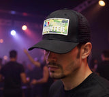 FCF Black Mesh Hat - Camo Logo