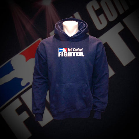 FCF Hoodie Sweatshirt Navy w/3D Logo Like Print